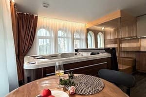 Апарт-отель Apetiko Apartments. Люкс двухместный Apetiko Suite Sauna & Jacuzzi 4