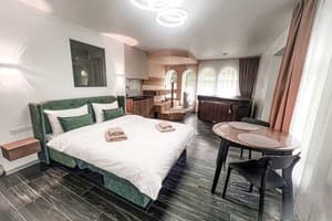 Апарт-отель Apetiko Apartments. Люкс двухместный Apetiko Suite Sauna & Jacuzzi 1